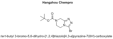 tert-butyl 3-bromo-5,6-dihydro-[1,2,4]triazolo[4,3-a]pyrazine-7(8H)-carboxylate