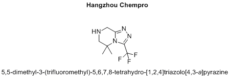 5,5-dimethyl-3-(trifluoromethyl)-5,6,7,8-tetrahydro-[1,2,4]triazolo[4,3-a]pyrazine