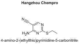4-amino-2-(ethylthio)pyrimidine-5-carbonitrile