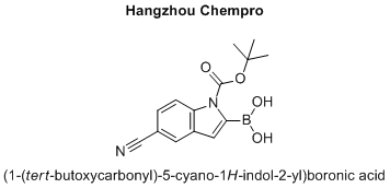 (1-(tert-butoxycarbonyl)-5-cyano-1H-indol-2-yl)boronic acid