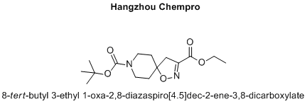 8-tert-butyl 3-ethyl 1-oxa-2,8-diazaspiro[4.5]dec-2-ene-3,8-dicarboxylate