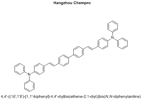 4,4'-((1E,1'E)-[1,1'-biphenyl]-4,4'-diylbis(ethene-2,1-diyl))bis(N,N-diphenylaniline)