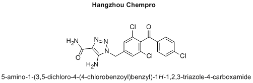 5-amino-1-(3,5-dichloro-4-(4-chlorobenzoyl)benzyl)-1H-1,2,3-triazole-4-carboxamide