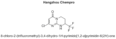 8-chloro-2-(trifluoromethyl)-3,4-dihydro-1H-pyrimido[1,2-a]pyrimidin-6(2H)-one