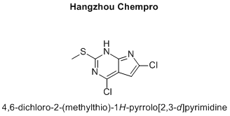 4,6-dichloro-2-(methylthio)-1H-pyrrolo[2,3-d]pyrimidine