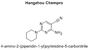 4-amino-2-(piperidin-1-yl)pyrimidine-5-carbonitrile