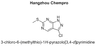 3-chloro-6-(methylthio)-1H-pyrazolo[3,4-d]pyrimidine