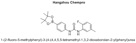 1-(2-fluoro-5-methylphenyl)-3-(4-(4,4,5,5-tetramethyl-1,3,2-dioxaborolan-2-yl)phenyl)urea