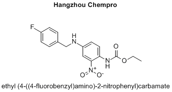 ethyl (4-((4-fluorobenzyl)amino)-2-nitrophenyl)carbamate