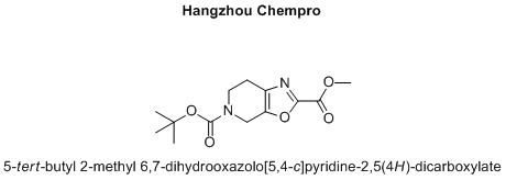 5-tert-butyl 2-methyl 6,7-dihydrooxazolo[5,4-c]pyridine-2,5(4H)-dicarboxylate