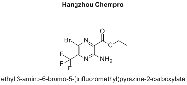 ethyl 3-amino-6-bromo-5-(trifluoromethyl)pyrazine-2-carboxylate