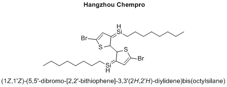 (1Z,1'Z)-(5,5'-dibromo-[2,2'-bithiophene]-3,3'(2H,2'H)-diylidene)bis(octylsilane)