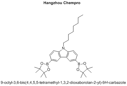 9-octyl-3,6-bis(4,4,5,5-tetramethyl-1,3,2-dioxaborolan-2-yl)-9H-carbazole