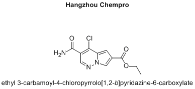 ethyl 3-carbamoyl-4-chloropyrrolo[1,2-b]pyridazine-6-carboxylate