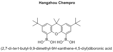 (2,7-di-tert-butyl-9,9-dimethyl-9H-xanthene-4,5-diyl)diboronic acid