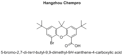 5-bromo-2,7-di-tert-butyl-9,9-dimethyl-9H-xanthene-4-carboxylic acid
