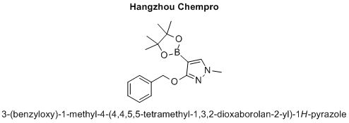 3-(benzyloxy)-1-methyl-4-(4,4,5,5-tetramethyl-1,3,2-dioxaborolan-2-yl)-1H-pyrazole