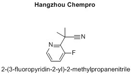 2-(3-fluoropyridin-2-yl)-2-methylpropanenitrile