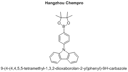 9-(4-(4,4,5,5-tetramethyl-1,3,2-dioxaborolan-2-yl)phenyl)-9H-carbazole
