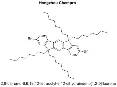 2,8-dibromo-6,6,12,12-tetraoctyl-6,12-dihydroindeno[1,2-b]fluorene