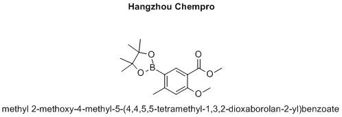methyl 2-methoxy-4-methyl-5-(4,4,5,5-tetramethyl-1,3,2-dioxaborolan-2-yl)benzoate
