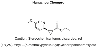 (1R,2R)-ethyl 2-(5-methoxypyridin-2-yl)cyclopropanecarboxylate