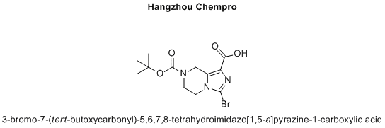 3-bromo-7-(tert-butoxycarbonyl)-5,6,7,8-tetrahydroimidazo[1,5-a]pyrazine-1-carboxylic acid