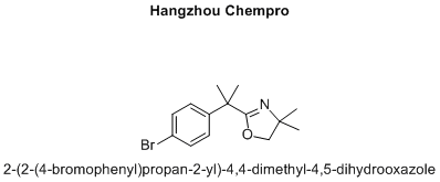 2-(2-(4-bromophenyl)propan-2-yl)-4,4-dimethyl-4,5-dihydrooxazole