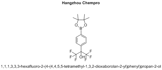 1,1,1,3,3,3-hexafluoro-2-(4-(4,4,5,5-tetramethyl-1,3,2-dioxaborolan-2-yl)phenyl)propan-2-ol