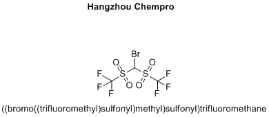 ((bromo((trifluoromethyl)sulfonyl)methyl)sulfonyl)trifluoromethane