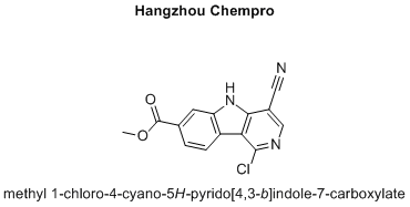 methyl 1-chloro-4-cyano-5H-pyrido[4,3-b]indole-7-carboxylate