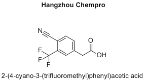 2-(4-cyano-3-(trifluoromethyl)phenyl)acetic acid