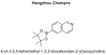 6-(4,4,5,5-tetramethyl-1,3,2-dioxaborolan-2-yl)isoquinoline