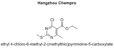 ethyl 4-chloro-6-methyl-2-(methylthio)pyrimidine-5-carboxylate
