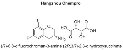 (R)-6,8-difluorochroman-3-amine (2R,3R)-2,3-dihydroxysuccinate