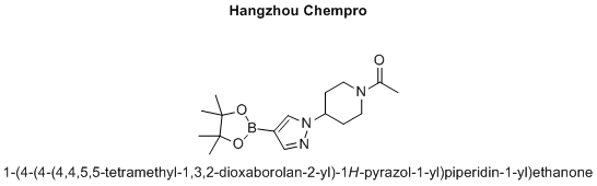 1-(4-(4-(4,4,5,5-tetramethyl-1,3,2-dioxaborolan-2-yl)-1H-pyrazol-1-yl)piperidin-1-yl)ethanone