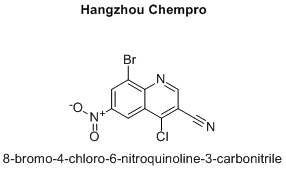 8-bromo-4-chloro-6-nitroquinoline-3-carbonitrile