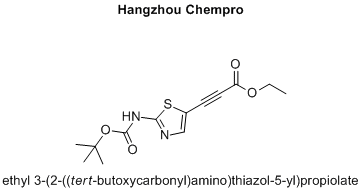 ethyl 3-(2-((tert-butoxycarbonyl)amino)thiazol-5-yl)propiolate