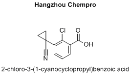 2-chloro-3-(1-cyanocyclopropyl)benzoic acid