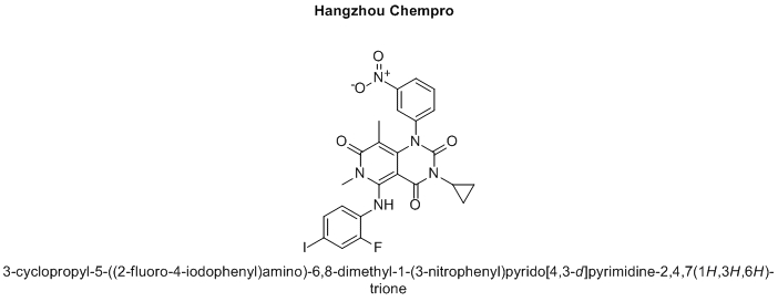 3-cyclopropyl-5-((2-fluoro-4-iodophenyl)amino)-6,8-dimethyl-1-(3-nitrophenyl)pyrido[4,3-d]pyrimidine-2,4,7(1H,3H,6H)-trione