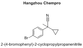 2-(4-bromophenyl)-2-cyclopropylpropanenitrile