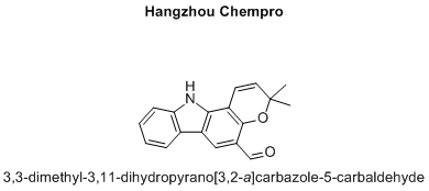 3,3-dimethyl-3,11-dihydropyrano[3,2-a]carbazole-5-carbaldehyde