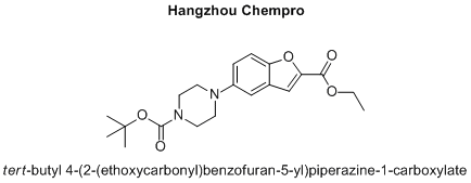 tert-butyl 4-(2-(ethoxycarbonyl)benzofuran-5-yl)piperazine-1-carboxylate