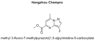 methyl 3-fluoro-7-methylpyrazolo[1,5-a]pyrimidine-5-carboxylate