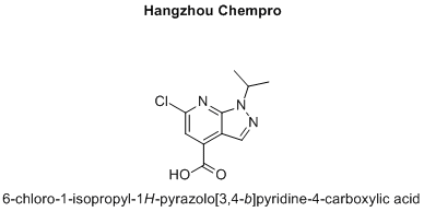 6-chloro-1-isopropyl-1H-pyrazolo[3,4-b]pyridine-4-carboxylic acid