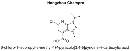 6-chloro-1-isopropyl-3-methyl-1H-pyrazolo[3,4-b]pyridine-4-carboxylic acid