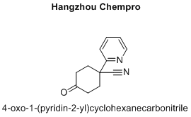 4-oxo-1-(pyridin-2-yl)cyclohexanecarbonitrile