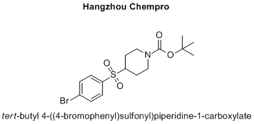 tert-butyl 4-((4-bromophenyl)sulfonyl)piperidine-1-carboxylate