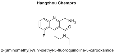 2-(aminomethyl)-N,N-diethyl-5-fluoroquinoline-3-carboxamide