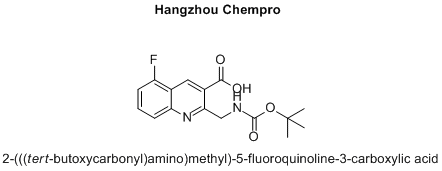 2-(((tert-butoxycarbonyl)amino)methyl)-5-fluoroquinoline-3-carboxylic acid